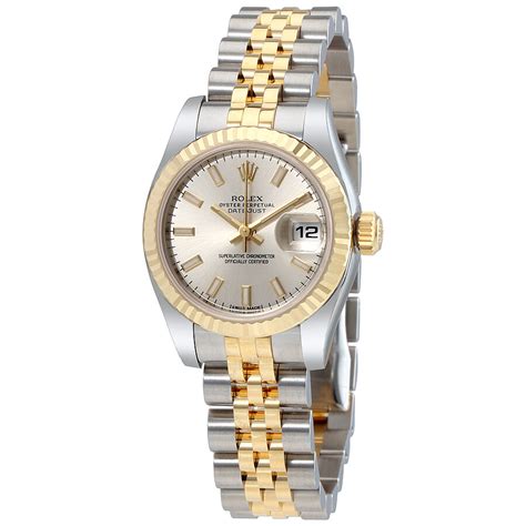 rolex uhr silber gold